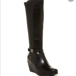 Blondo knee high wedge boots